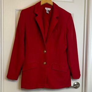 Talbots Vibrant Red Blazer